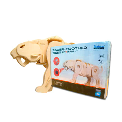 WOODEN 3D PUZZLE-TIGER DINOBOTS