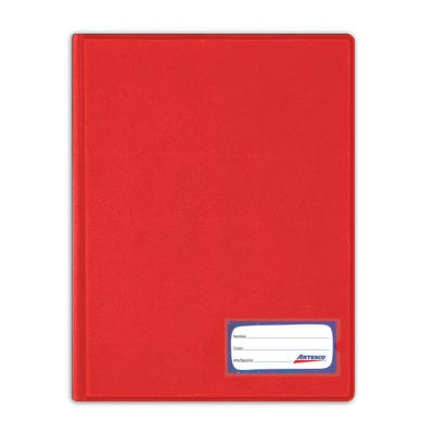 FOLDER A4 D/T C/GUS ROJO ARTESCO