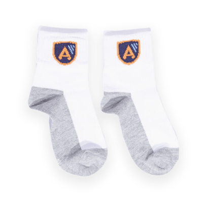 Media blanca unisex - Ascensión College1