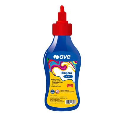 TEMPERA X 250ML AZUL OVE C/APLICADOR1