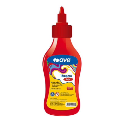 TEMPERA X 250ML ROJO OVE C/APLICADOR