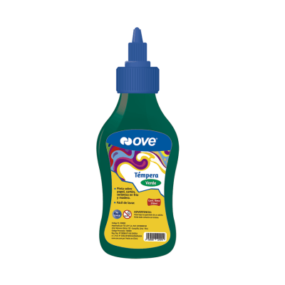 TEMPERA X 250ML VERDE OVE C/APLICADOR1