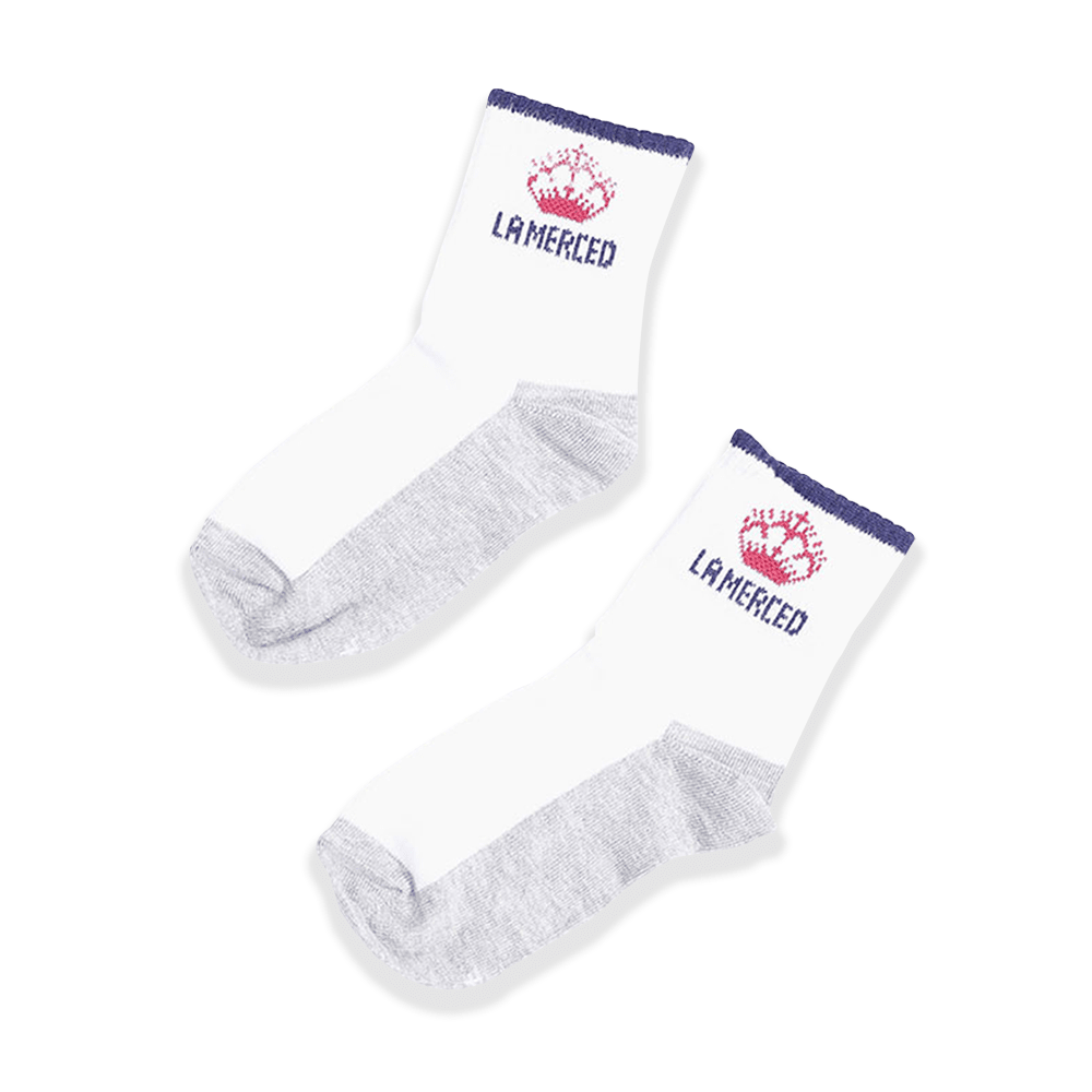 Media blanca unisex - La Merced 0