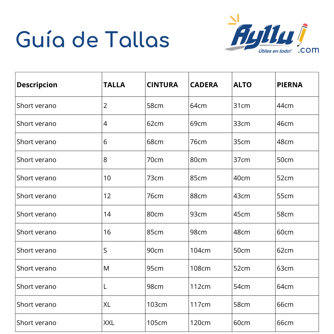 Short de verano - Ascensión College5