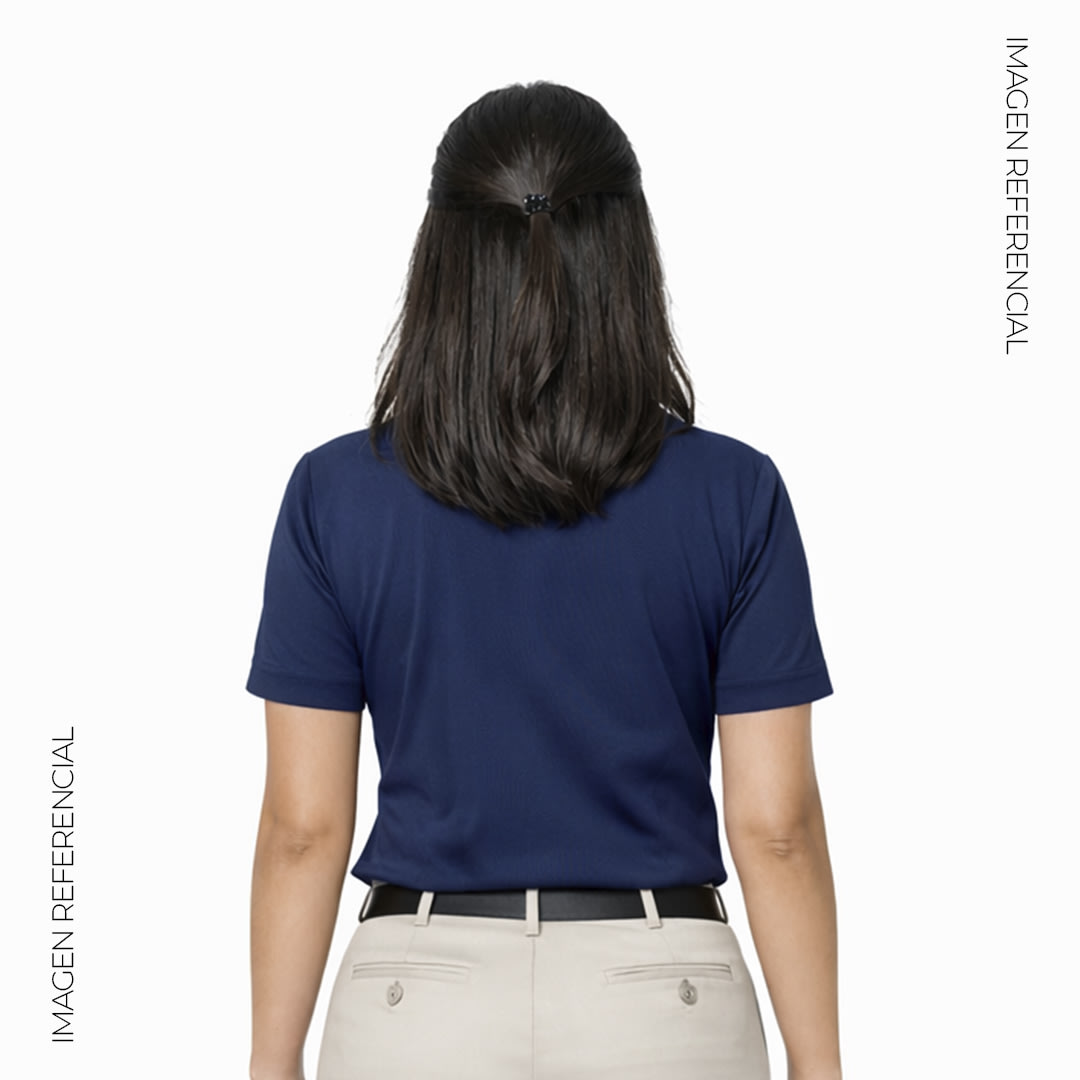 POLO UNIFORME DOCENTE DAMA COLOR AZUL MARINO4