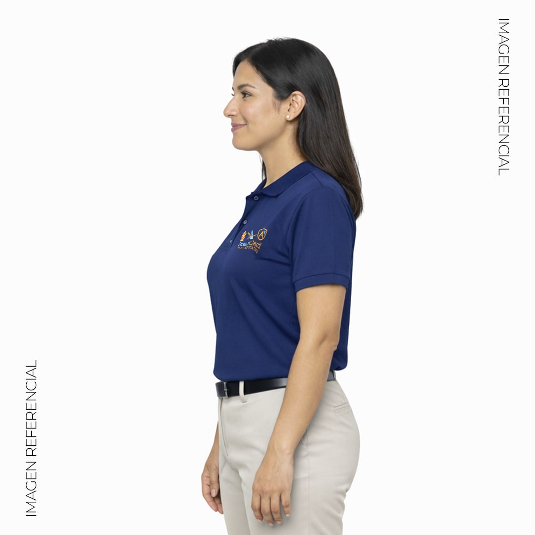 POLO UNIFORME DOCENTE DAMA COLOR AZUL MARINO3
