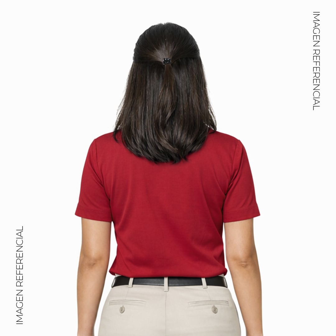 POLO UNIFORME DOCENTE DAMA COLOR GUINDA4