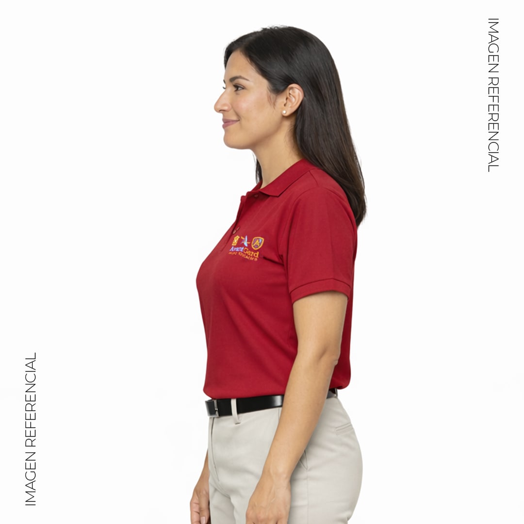 POLO UNIFORME DOCENTE DAMA COLOR GUINDA3