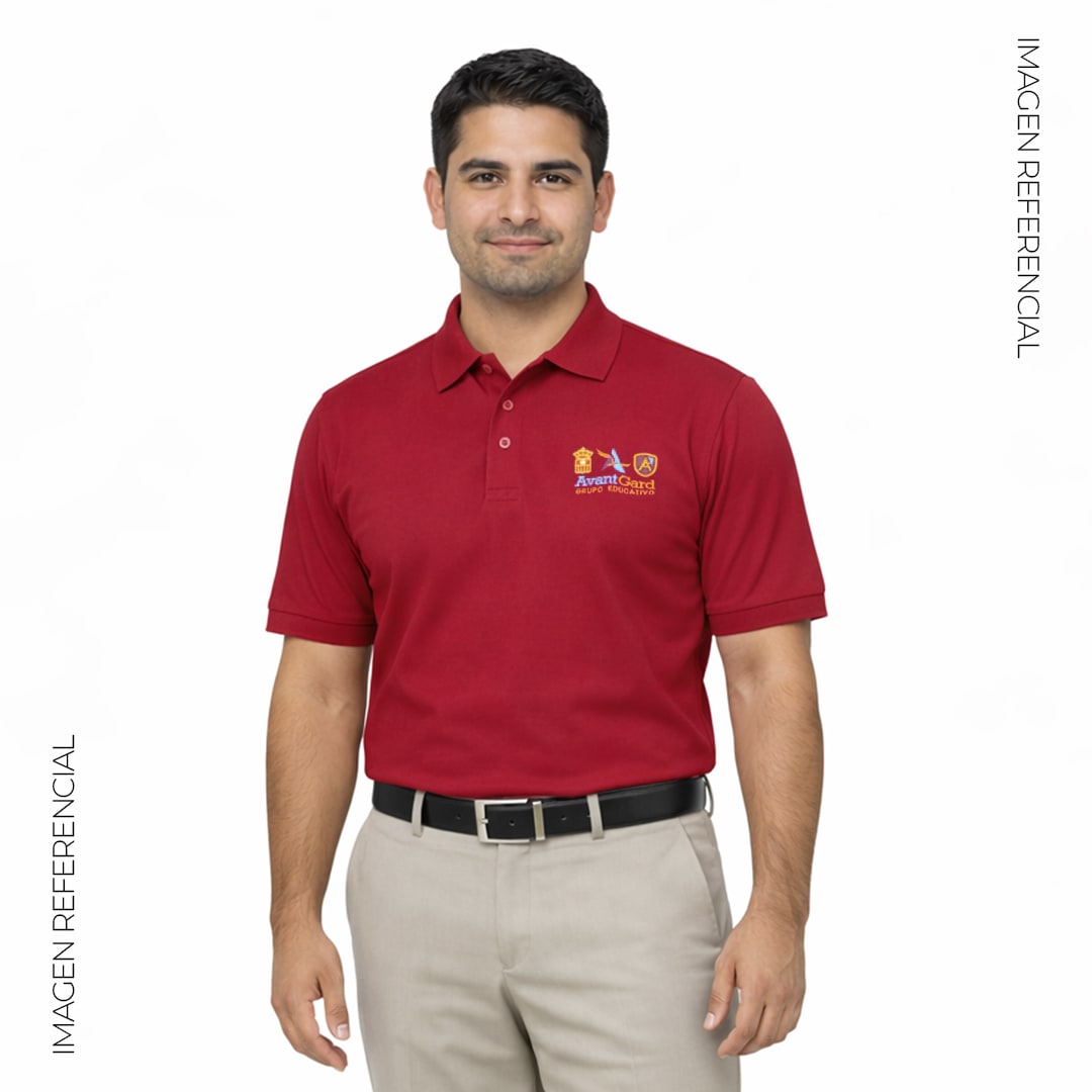 POLO UNIFORME DOCENTE VARON COLOR GUINDA2