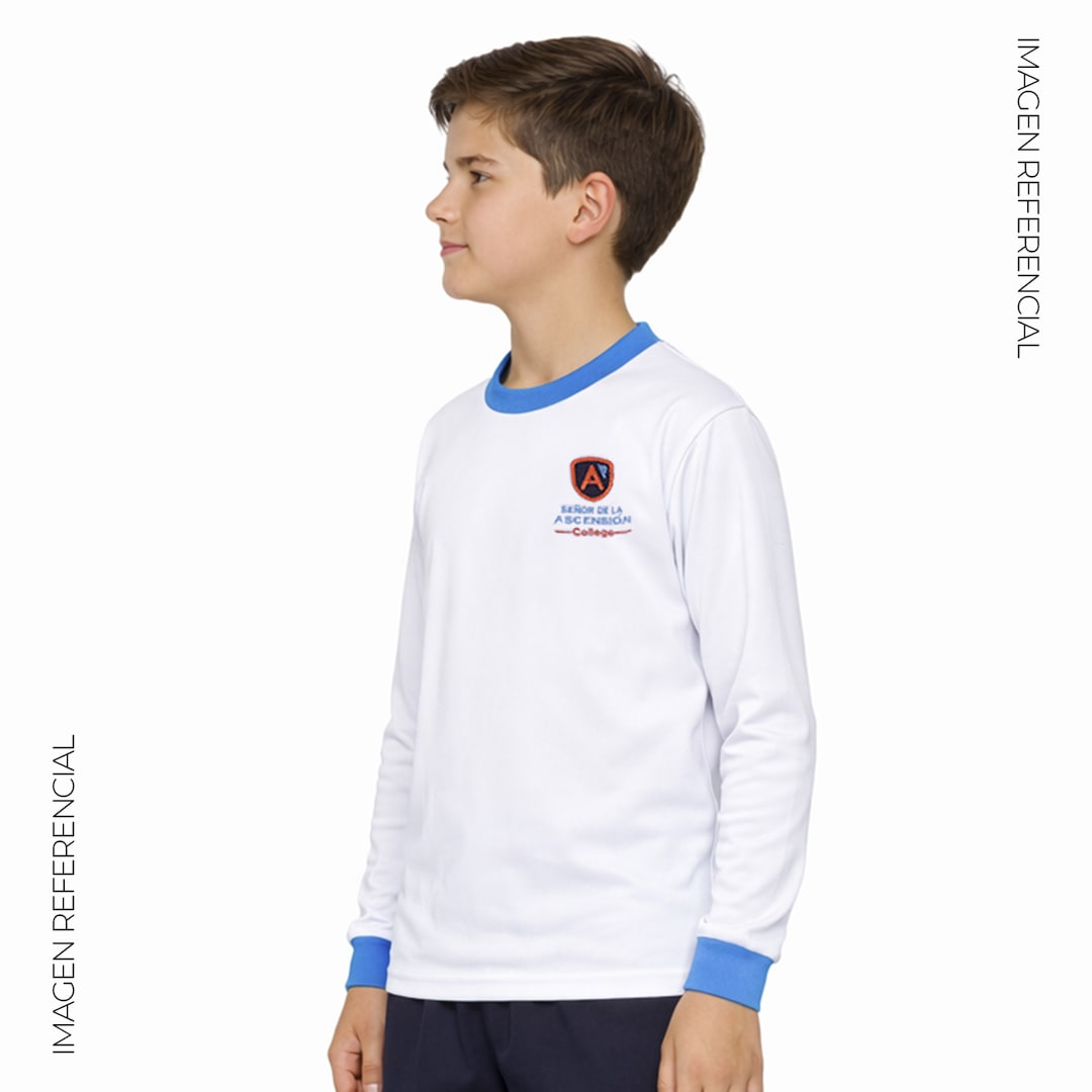 Polo educación física unisex manga larga - Ascensión College3