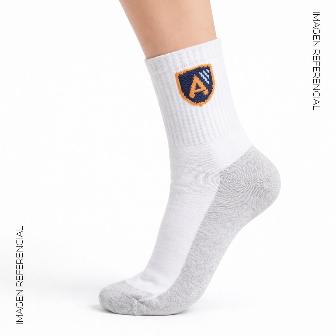 Media blanca unisex - Ascensión College2