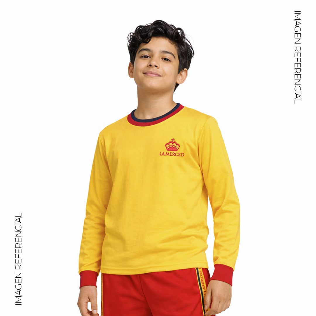 Polo educación física unisex manga larga - La Merced2