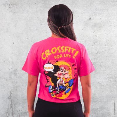 CROP C/MANGAS YUYIN - FUCSIA