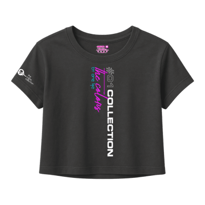 CROP C/MANGAS THE COLORS - GRIS
