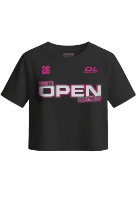CROP C/MANGAS OPEN2026 - NEGRO