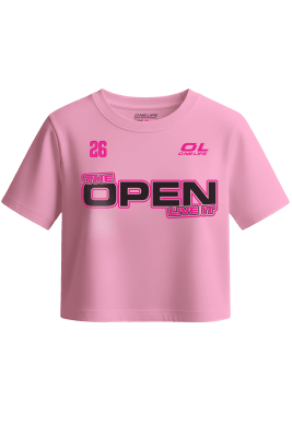 CROP C/MANGAS OPEN2026 - ROSADA