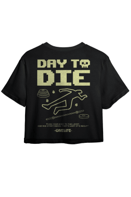 CROP C/MANGAS DAY TO DIE NEGRO
