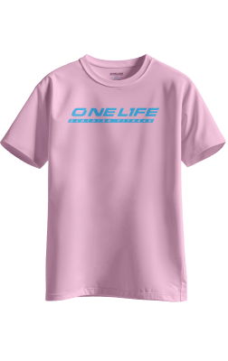 POLERA POLO LOGO CELESTE - ROSADO