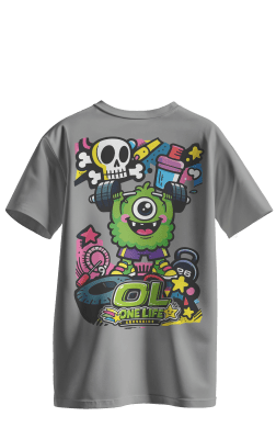 POLERA KIDS GREEN - GRIS