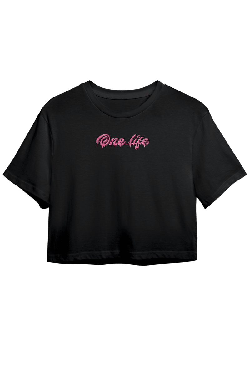 CROP C/MANGAS CHICLE - NEGRO2
