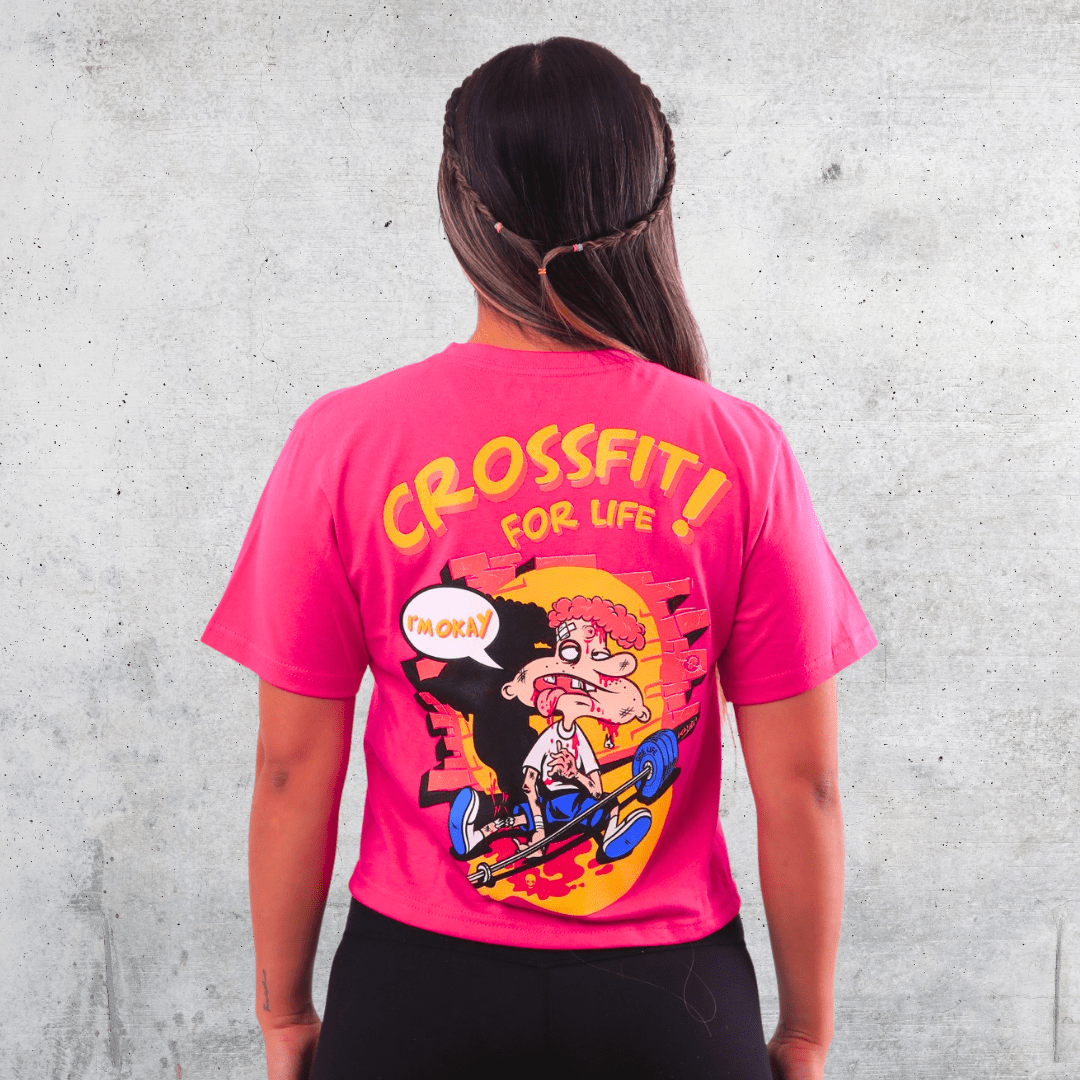 CROP C/MANGAS YUYIN - FUCSIA1