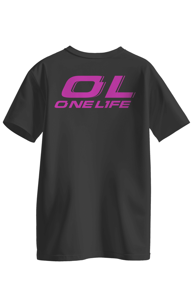 POLERA POLO LOGO FUCSIA - NEGRO2