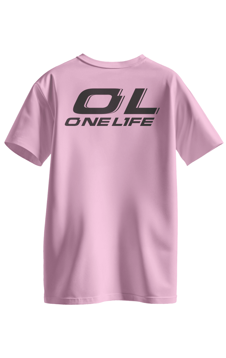 POLERA POLO LOGO NEGRO - ROSADO2