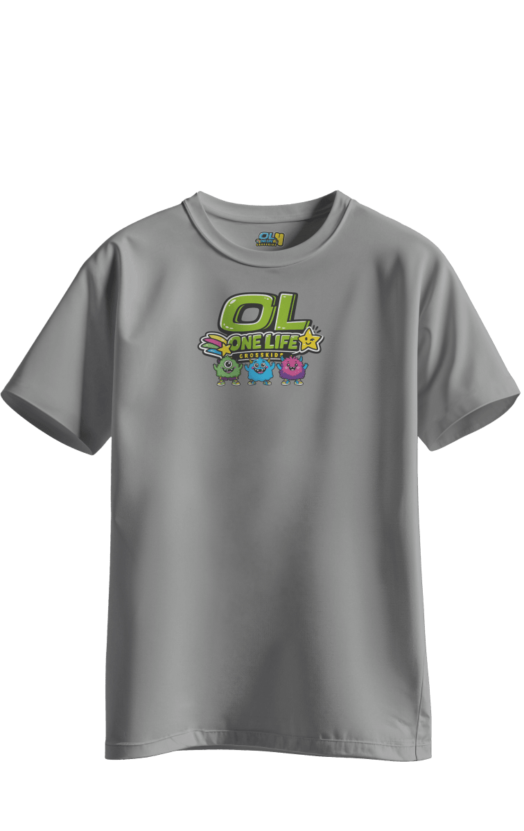 POLERA KIDS GREEN - GRIS1