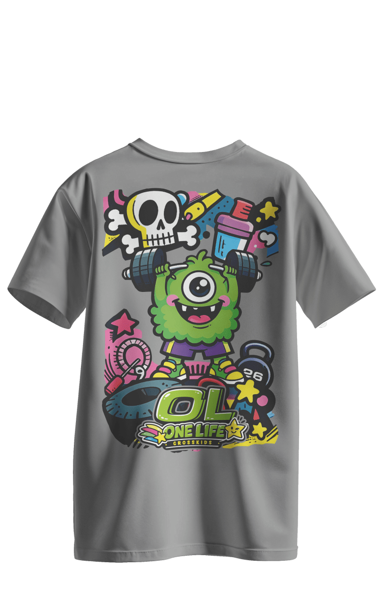POLERA KIDS GREEN - GRIS2