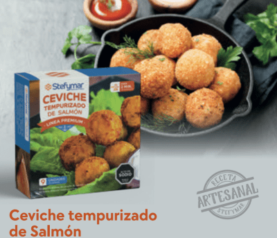 Ceviche tempurizado de salmón