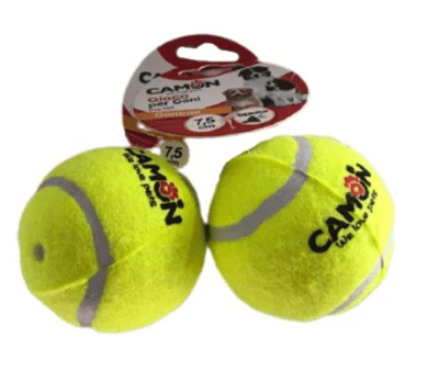 CAMON JUGUETE PERRO PELOTA TENIS CON SONIDO 2 UND1