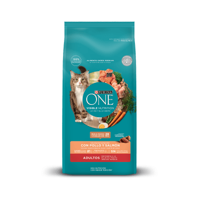 PURINA ONE GATO ADULTO SALMON 2 KG.