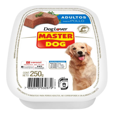 MASTER DOG 250 GRS. PATE POLLO