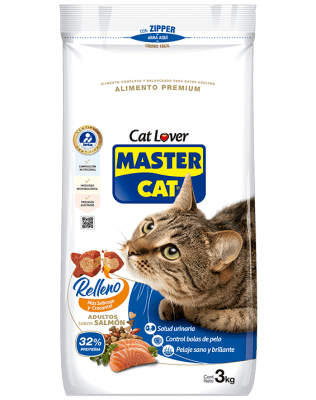 MASTER CAT RELLENO SALMON 3 KG.