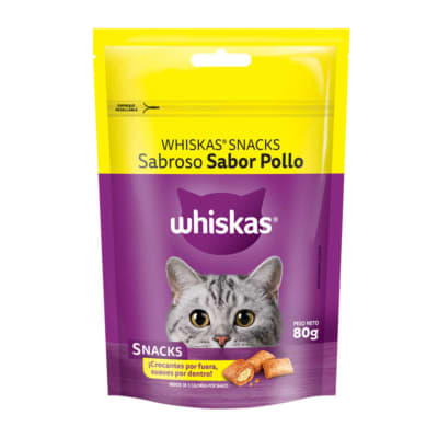 WHISKAS SNACK 80 GRS. POLLO