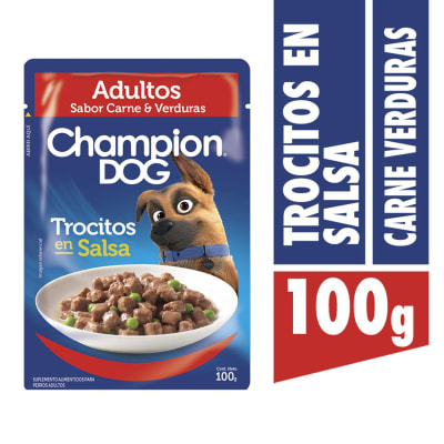 CHAMPION DOG 100 GRS. POUCH CARNE/VERDURAS