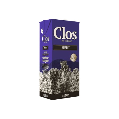 VINO CLOS DE PIRQUE MERLOT 2 LTS1