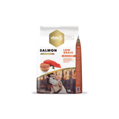 AMITY DOG ADULTO SALMON 4 KG.