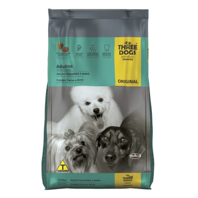 THREE DOGS ORIGINAL ADULTO R. PEQUEÑA 3 KG.1