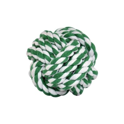 FIT JUGUETE PERRO OVILLO DE LANA BLANCO VERDE