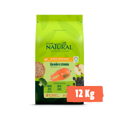 GUABI NATURAL PERRO ADULTO R. GRANDE SALMON Y CEBADA 12 KG