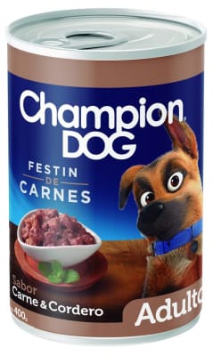 CHAMPION DOG 400 GRS. LATA FESTIN CARNE/CORDERO1