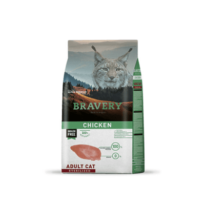 BRAVERY CAT ADULTO ESTERILIZADO POLLO