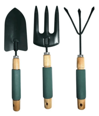 MH SET JARDINERIA METAL 3 PCS VERDE
