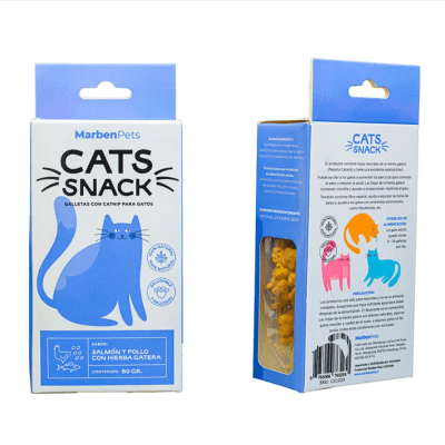 CATS SNACK GALLETAS SALMON Y POLLO CON HIERBA GATERA