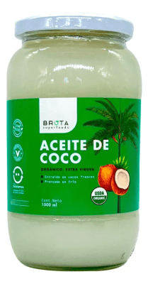 BROTA ACEITE DE COCO ORGANICO EXTRA VIRGEN 1 LT1