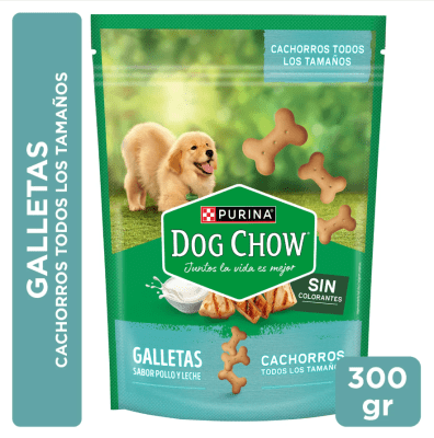 DOG CHOW 300 GRS. GALLETA CACHORRO TODOS LOS TAMAÑOS