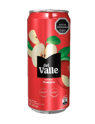 DEL VALLE LATA 340 ML. MANZANA