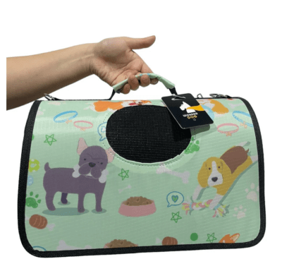 MP BOLSO PORTATIL MASCOTA VERDE DISEÑO