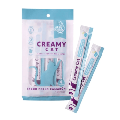 STAYHAPPY CREAMY CAT 4 UNID POLLO CAMARON
